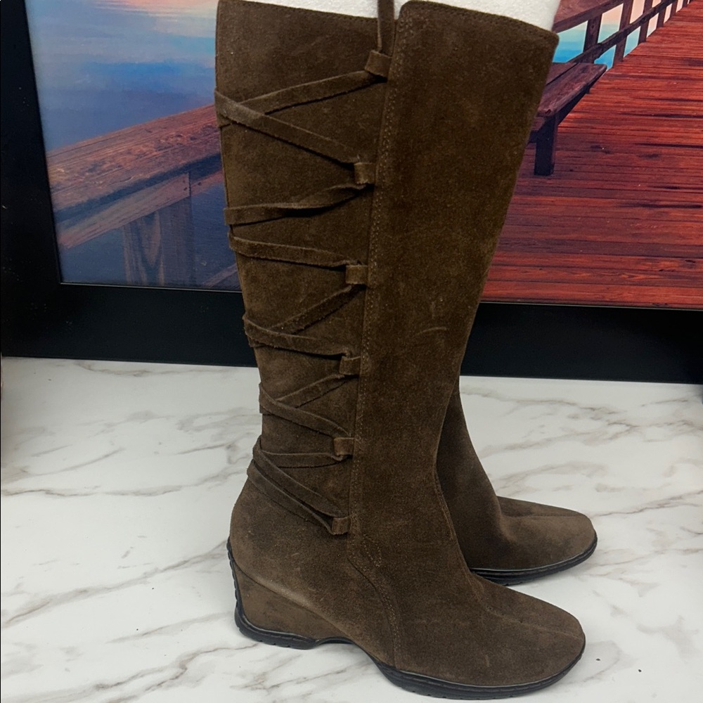 Sofft Dark Brown Over the Knee Boots